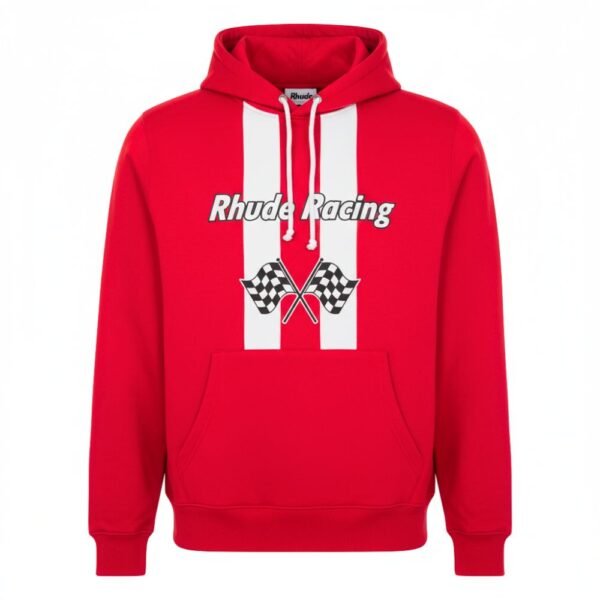 Front view of Rhude Racing Hoodie