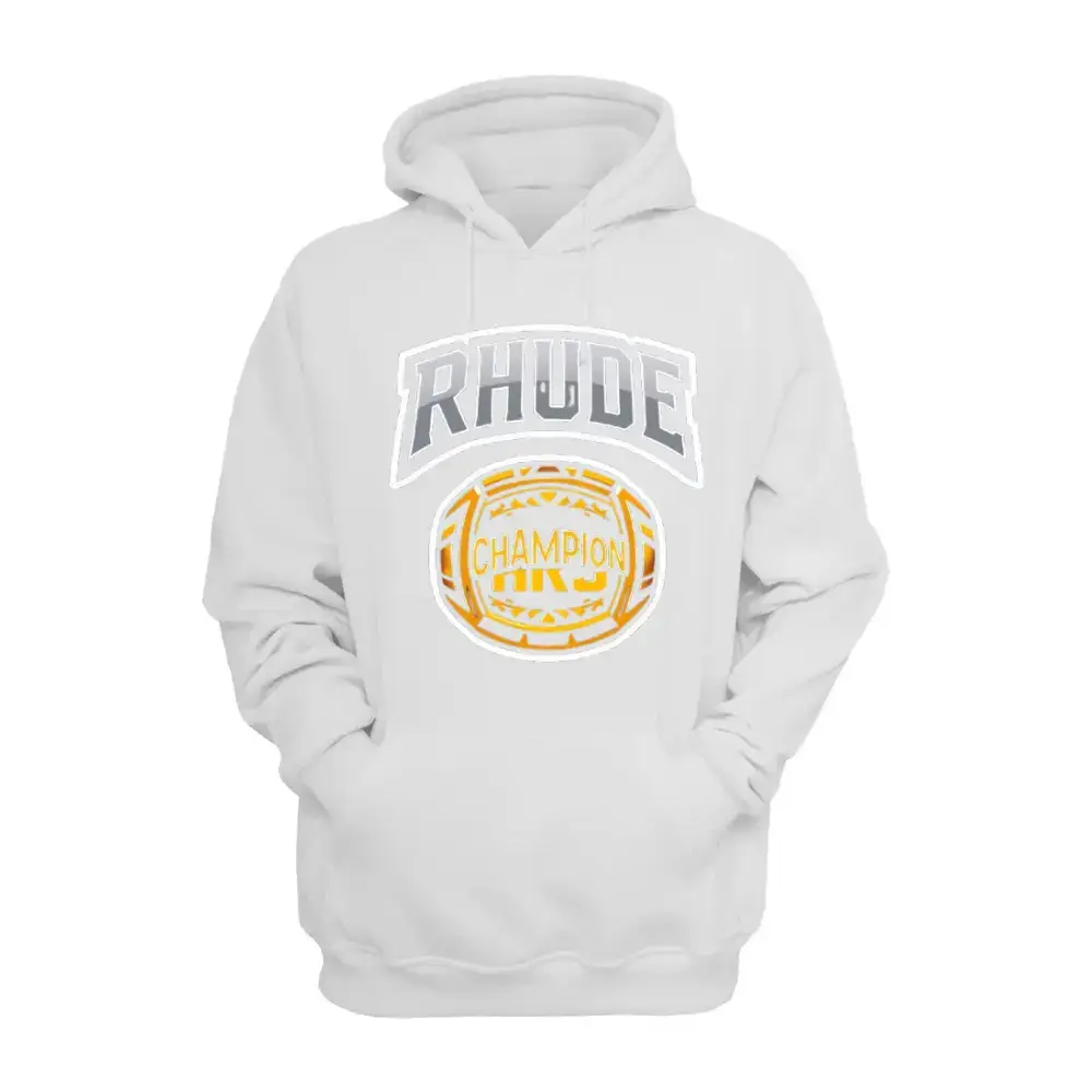 Front view of Comfortable Rhude Hoodie