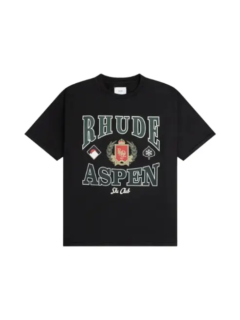 Front view of Rhude Aspen Ski Crest Tee