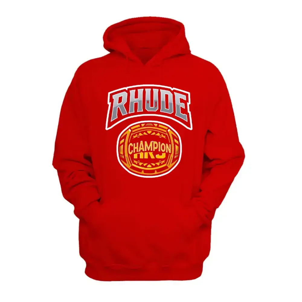 Rhude Champion Hoodie front view