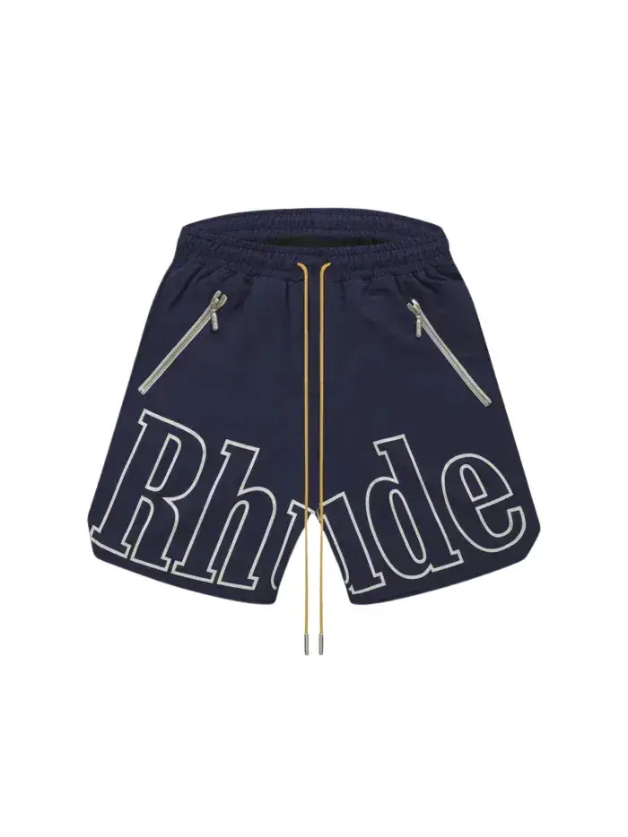Rhude Logo Shorts front design Front view of Rhude Logo Shorts